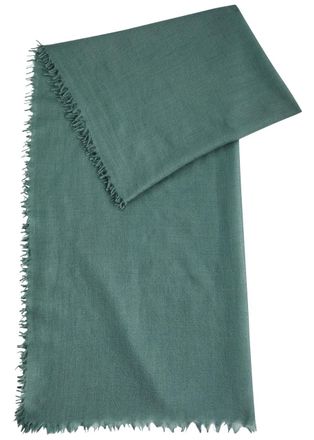 Denis Colomb Summer Breeze Cashmere Scarf - Green - One Size