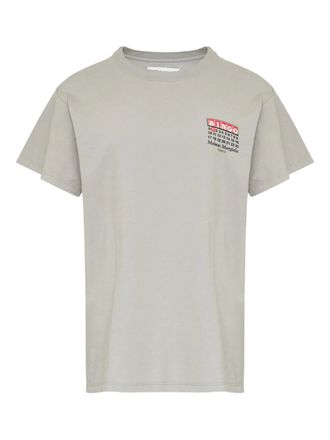 Maison Margiela Numbers-print T-shirt - women - Cotton - S - Neutrals
