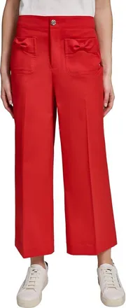 Karl Lagerfeld Bow Pocket Crop Pants in Apple Red at Nordstrom, Size 4