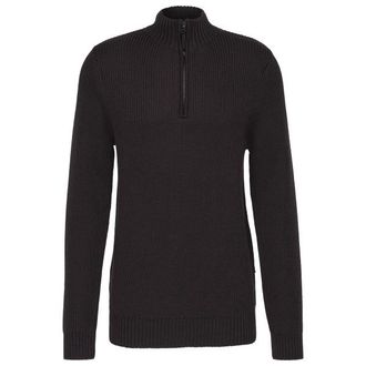 Stoic Heavy MerinoKnit MMXX.Rutvik Half Zip Merinopullover f&uuml;r Herren | schwarz