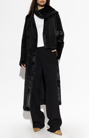 Stand Studio Palmer Faux Fur Coat, Womens, Black