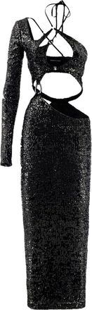 Roberta Einer Banu sequin-embellished dress - women - Polyester - M - Black