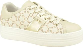 Nero Giardini Logoprint Sneaker - Dames - Sneakers - Beige - 36 EU - Schoenen