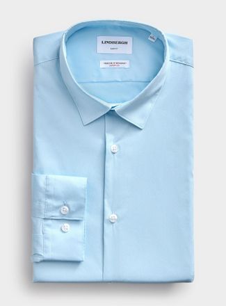 Lindbergh Mens SuperFlex solid shirt Slim fit
