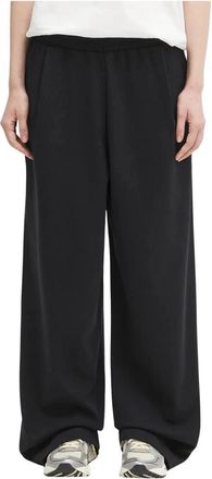 PANGAIA DNA Double Jersey Pliss&eacute; Broek - Dames - Sweatpants - Zwart - L - Katoen - Broeken