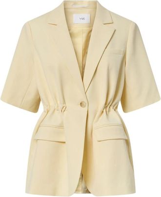 Y.A.S Yaslikka 2/4 Tunnel Blazer S. - Dames - Blazers - Geel - L - Polyester - Jassen