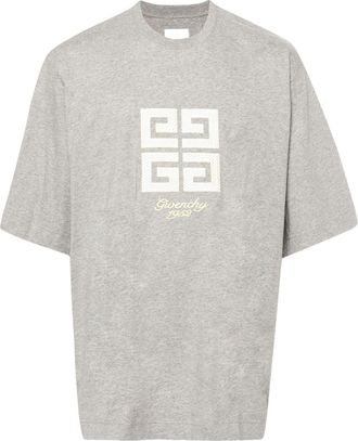 Givenchy 4G-motif cotton T-shirt - men - Polyester/Cotton - 3XL - Grey