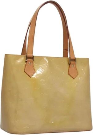 Louis Vuitton Tweedehands leren Louis Vuitton tassen - Dames - Vintage Shopper - Beige - ONE Size - Leer - Vintage