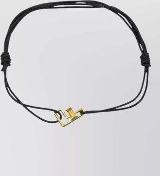 Aliita letter f charm bracelet on cord