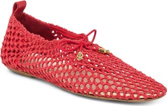 Dolce Vita Kaylyn Mesh Flat in Red Crochet at Nordstrom, Size 6.5