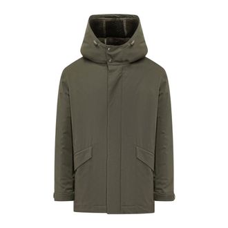 Yves Salomon Parka 78 cm - - Jackets - Uomo - Verde - M