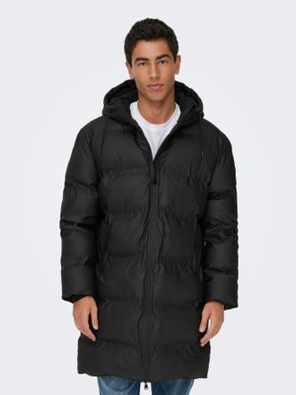 Only & Sons Steppjacke ONLY & SONS ONSROYCE PUFFER JACKET OTW, Herren, Gr. S, schwarz, Web, Obermaterial: 100% Polyester, unifarben, Windstopperb&uuml;ndchen, Jacken S
