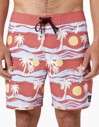Rip Curl Mens Rip Curl Mens Mirage Retro Dunes 17 Boardshorts - Dusty Rose - Pink - Size: 30/32
