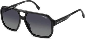 Carrera Zwart/Grijs Gepolariseerde Zonnebril - Heren - Zonnebrillen - Zwart - 60 MM - Accessoires