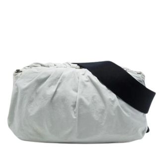 Bottega Veneta Pre-owned Body Pouch - Dames - Pre-owned - Wit - Maat: ONE Size Nylon