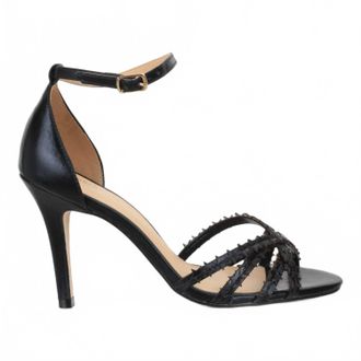 Bruno Menegatti Womens Stars Dress Heel Sandals In Black