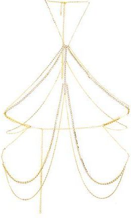 8 by YOOX CHAINS & RHINESTONES BODY JEWEL TOP