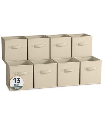 Sorbus 13In 8 Pack Collapsible Fabric Storage Bins