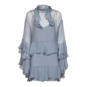 Chlo&eacute; Dames, Jurken, Blauw, Maat: XS Zijde