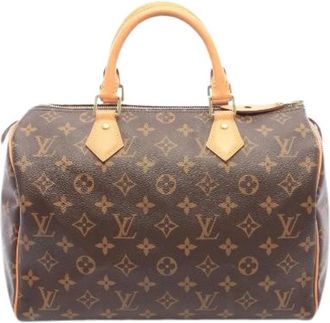 Louis Vuitton Pre-owned Speedy 30 Monogram Handbag - Dames - Vintage Handtas - Bruin - ONE Size - Leer - Vintage