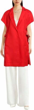 Herno Sleeveless Blazer Vest In Red