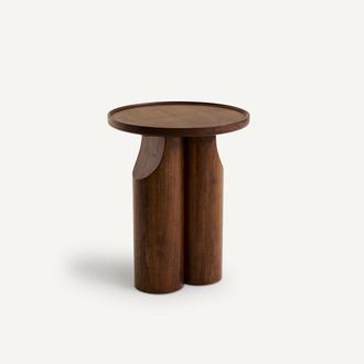 AM.PM Bijzettafel van notenhout en walnootfineer, Stigido