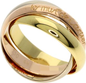 Cartier Pink Gold White Gold Yellow Gold Yellow Gold (18K) Pink Gold (18K) White Gold (18K) Band Ring (Pre-Owned)
