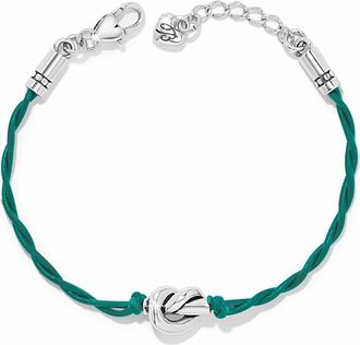 Brighton Womens Interlok Bracelet In Green / Silver