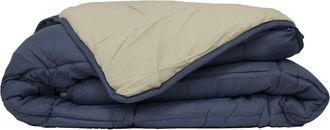 HOME MAISON Edredón reversible bicolor de microfibra 400gr/m²