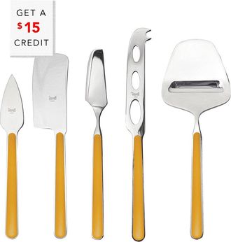 Mepra 5Pc Fantasia Cheese Knives With $15 Credit
