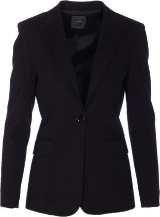 Pinko Tailored Black Jacket With Structured Shoulders