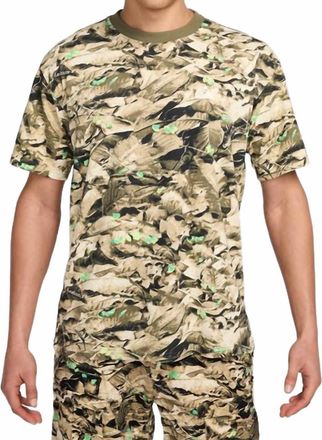 Nike Dri-Fit Leafcutter T-Shirt In Medium Olive