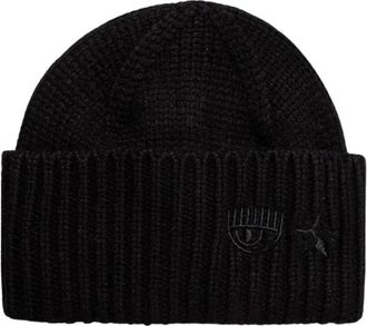 Chiara Ferragni Accessoires > Hoeden > Muts - Dames - Hoeden - Zwart - ONE Size - Polyester - Accessoires