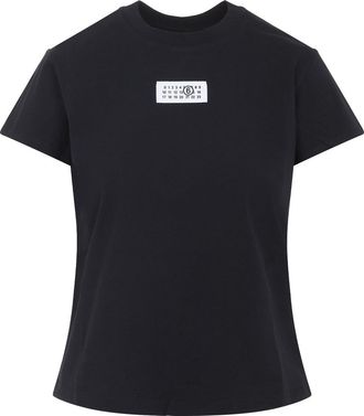 Maison Margiela Black Cotton T-Shirt-Donna