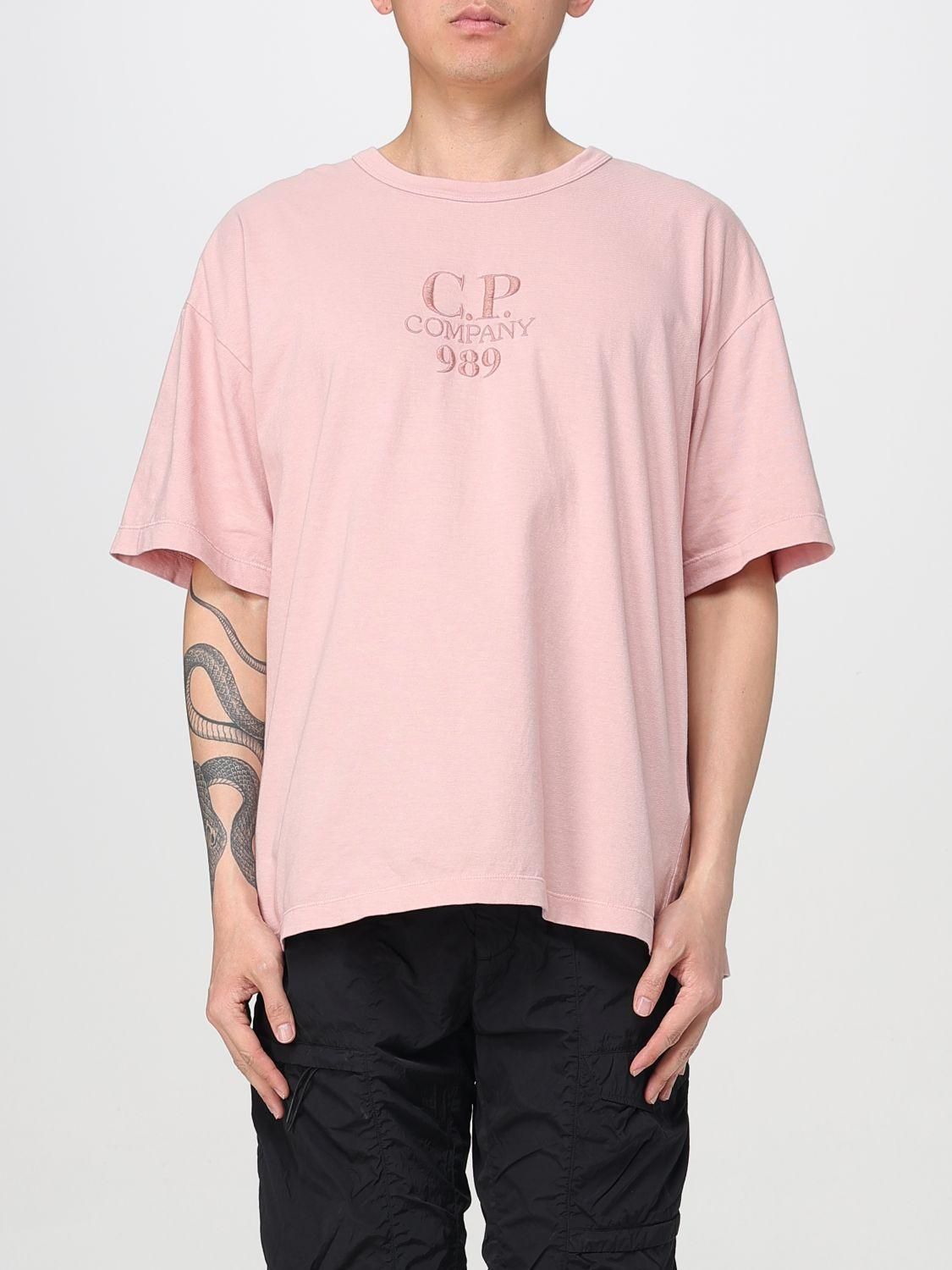 Tシャツ・カットソー C.P. COMPANY Men T-shirt Pink 18CMTS031A005100W 520 Pink C.P. Company Casual T-Shirts: Shop up to −36% | Stylight