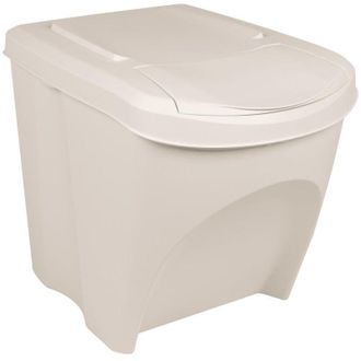 vidaXL Cubos De Basura Apilables 3 Uds Polipropileno Blanco 75 L Vidaxl