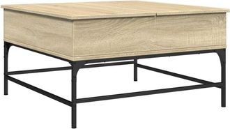 vidaXL Vidaxl - Coffee Table Sonoma Oak 80x80x45 cm Engineered Wood and Metal