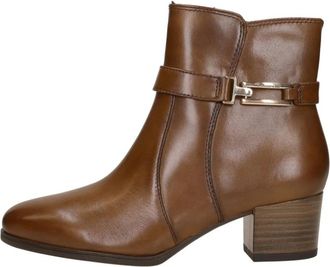 Tamaris Enkellaarsjes Hak - Dames - Laarzen met Hak - Bruin - 37 EU - Schoenen