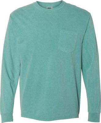 Comfort Colors Garment-Dyed Heavyweight Long Sleeve Pocket T-Shirt