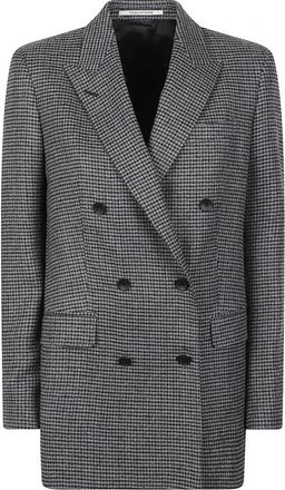 Tagliatore Jasmine Jacket - Dames - Blazers - Grijs - M - Leer - Jassen