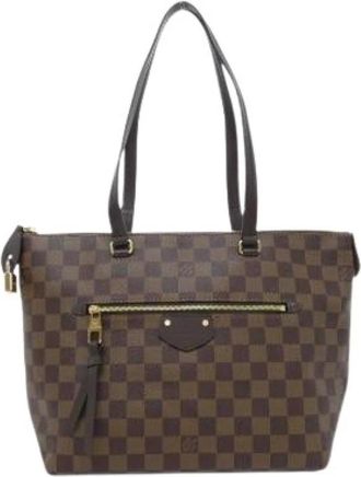 Louis Vuitton Pre-owned Tote Bags, female, Brown, Size: ONE SIZE Pre-owned Canvas Tote Bag
