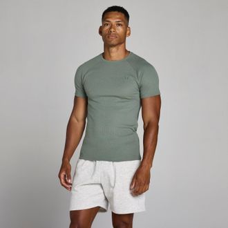 MyProtein Camiseta acanalada muscle fit Lift para hombre de MP - Gris met&aacute;lico - XS