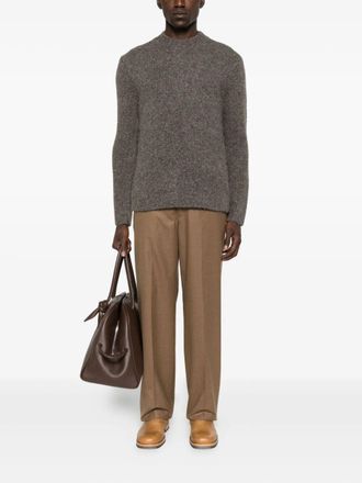 Emporio Armani Mens Grey Sweater Silk - Size Medium