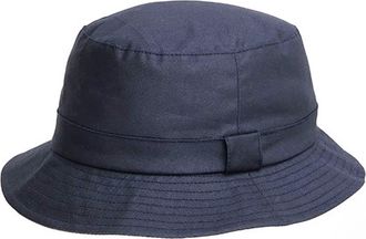 Generic Mens or Womens Waxed Bucket Hat in Navy, Olive (as8, Alpha, s, Navy Blue)
