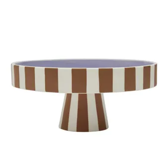 OYOY Toppu Tablett, &Oslash; 20 x H 9 cm, caramel / lavender