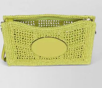 Tory Burch ella woven clutch bag