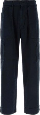 Nanam&iacute;ca Silk Nep Cotton Twill Deck Pants - Heren - Wijde Broeken - Blauw - W30 - Katoen - Broeken