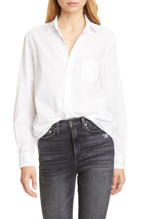Frank & Eileen Eileen Relaxed Button-Up Shirt in White at Nordstrom, Size Xx-Small