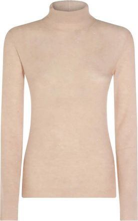 Fabiana Filippi roll-neck embellished sweater - Neutrals