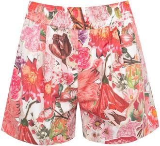 Marni floral-print twill shorts - women - Cotton - 38 - Pink